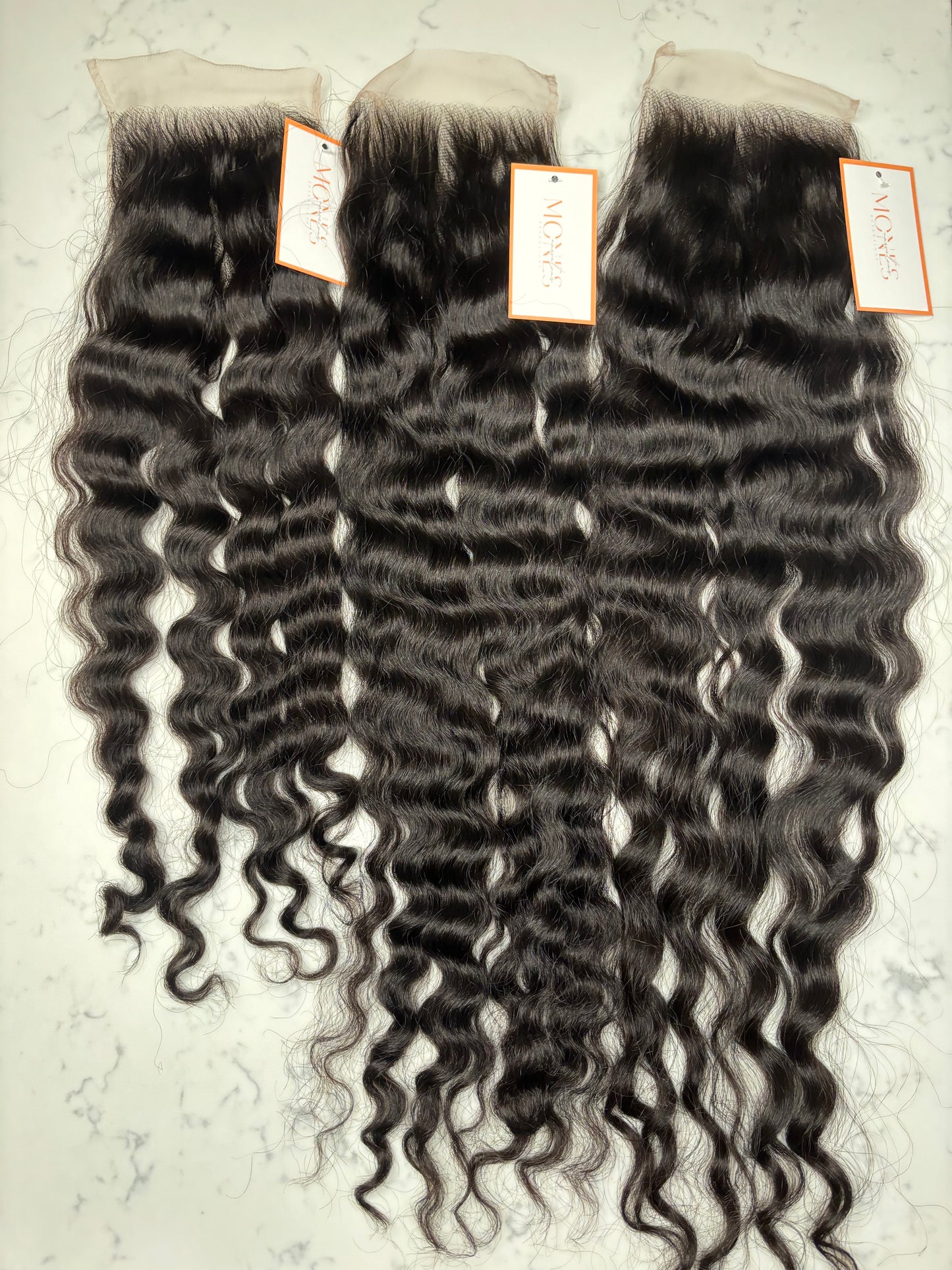 Raw Cambodian Curly Closures (READY TO SHIP)