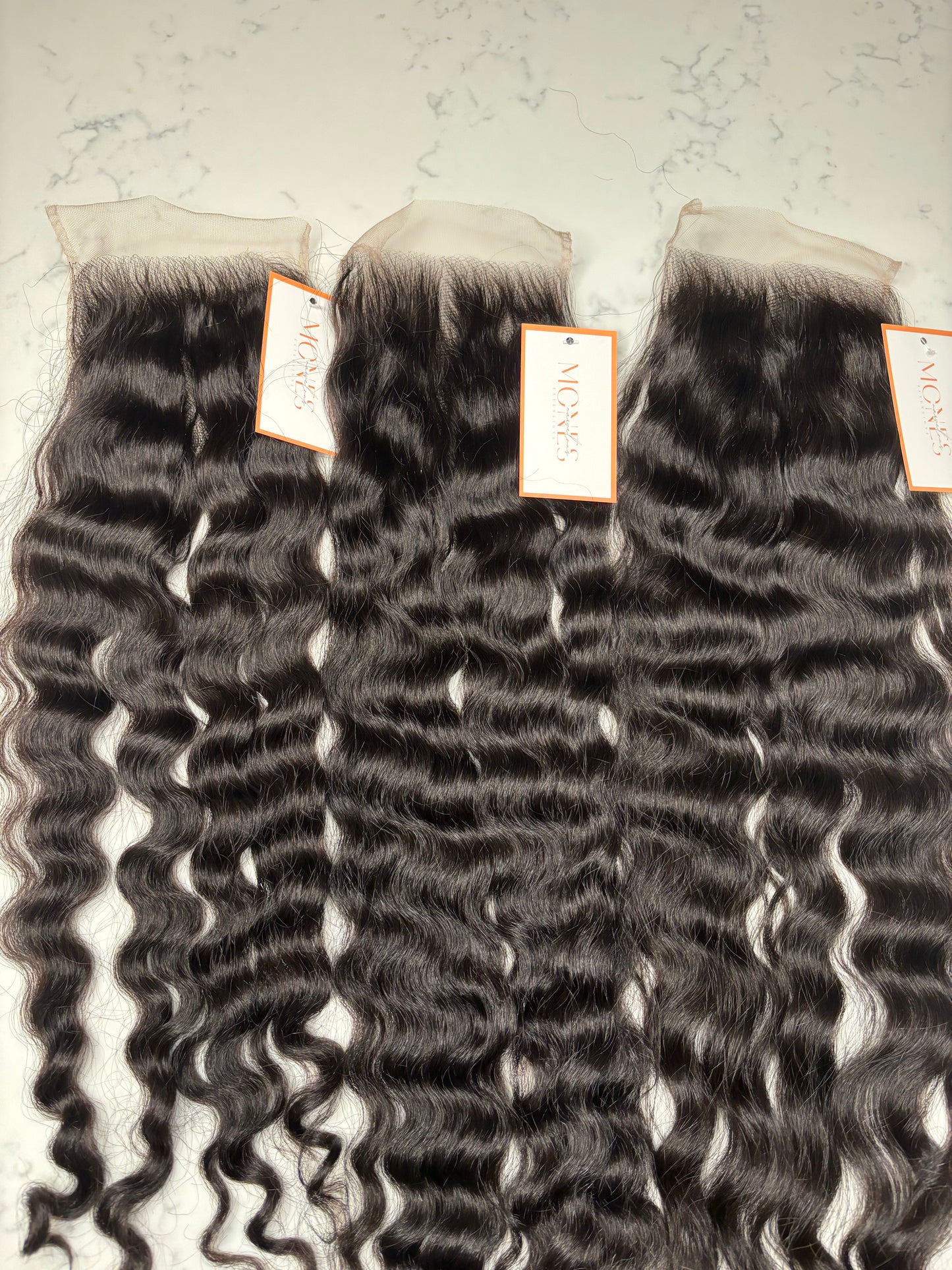 Raw Cambodian Curly Closures (READY TO SHIP)